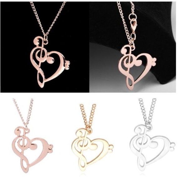 Cute4less2012 Jewelry - Musical Note Heart Necklace